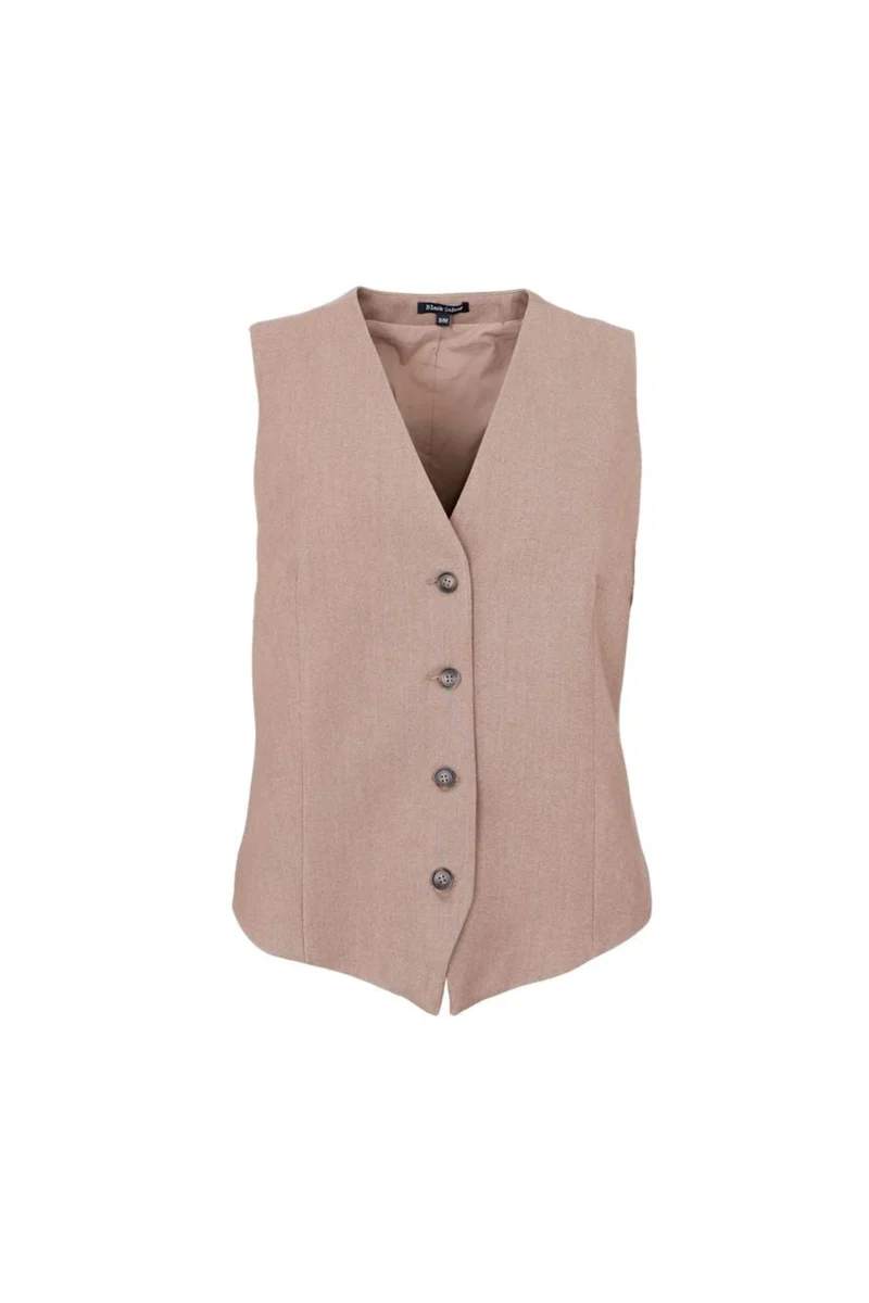 Black Colour - Bcamina Tailored Vest 41237 - Latte
