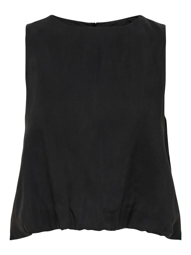 Only - Onlnica Life S/L Modal Bubble Top - 4759987 Black
