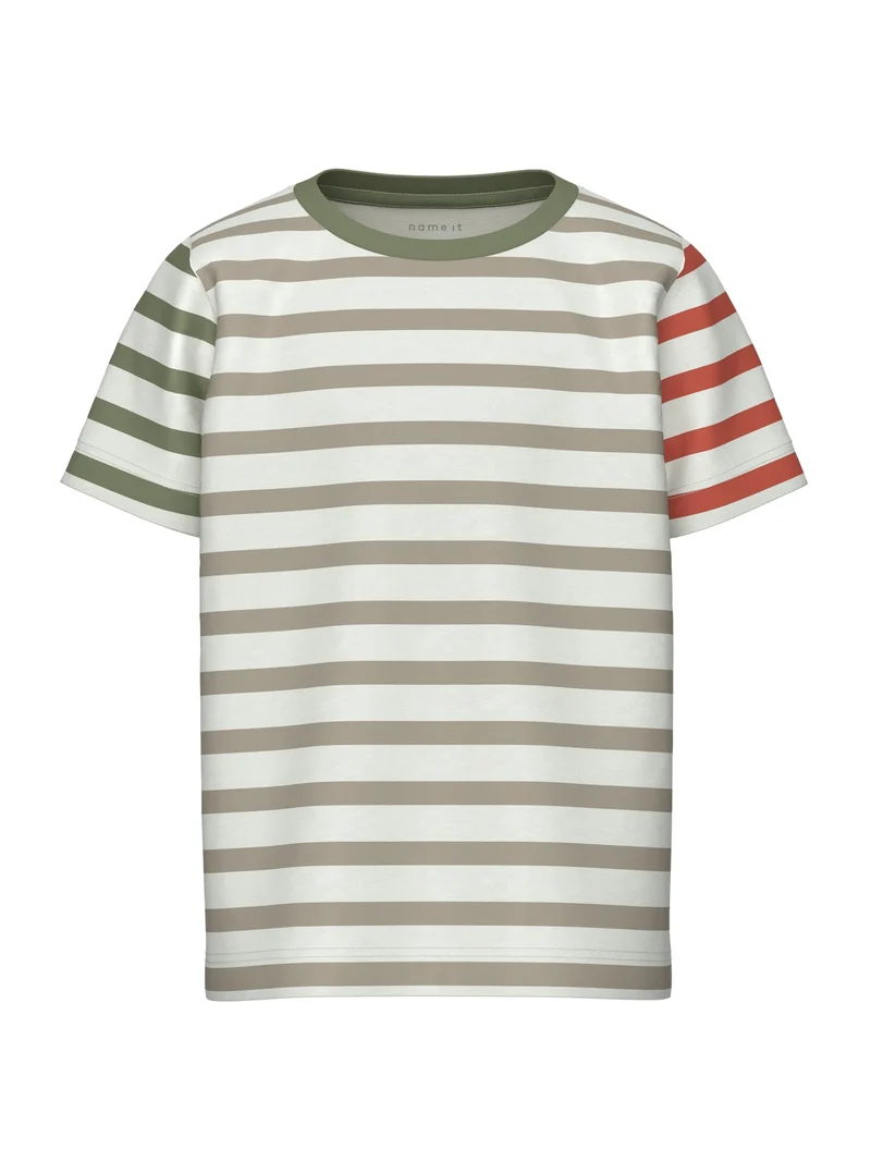 Kortärmad T-shirt med ränder