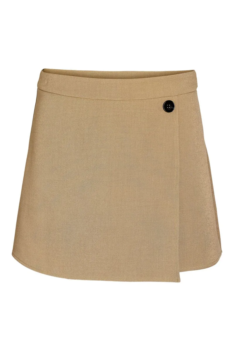 Noisy May - Nmmonna Tailored Overlay Skirt - 5189378 Fossil