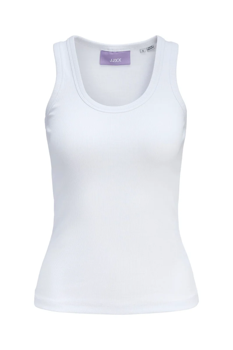 Jjxx - Jxfrida Sl U-Neck Top - 4792639 Bright White