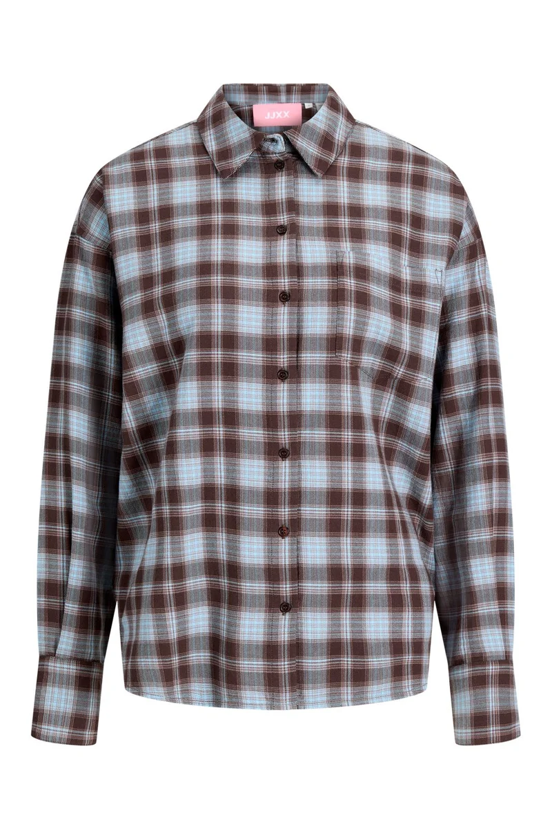 Jjxx - Jxjamie Check Flannel Ls Shirt Sn - 5040585 Skyway Carafe