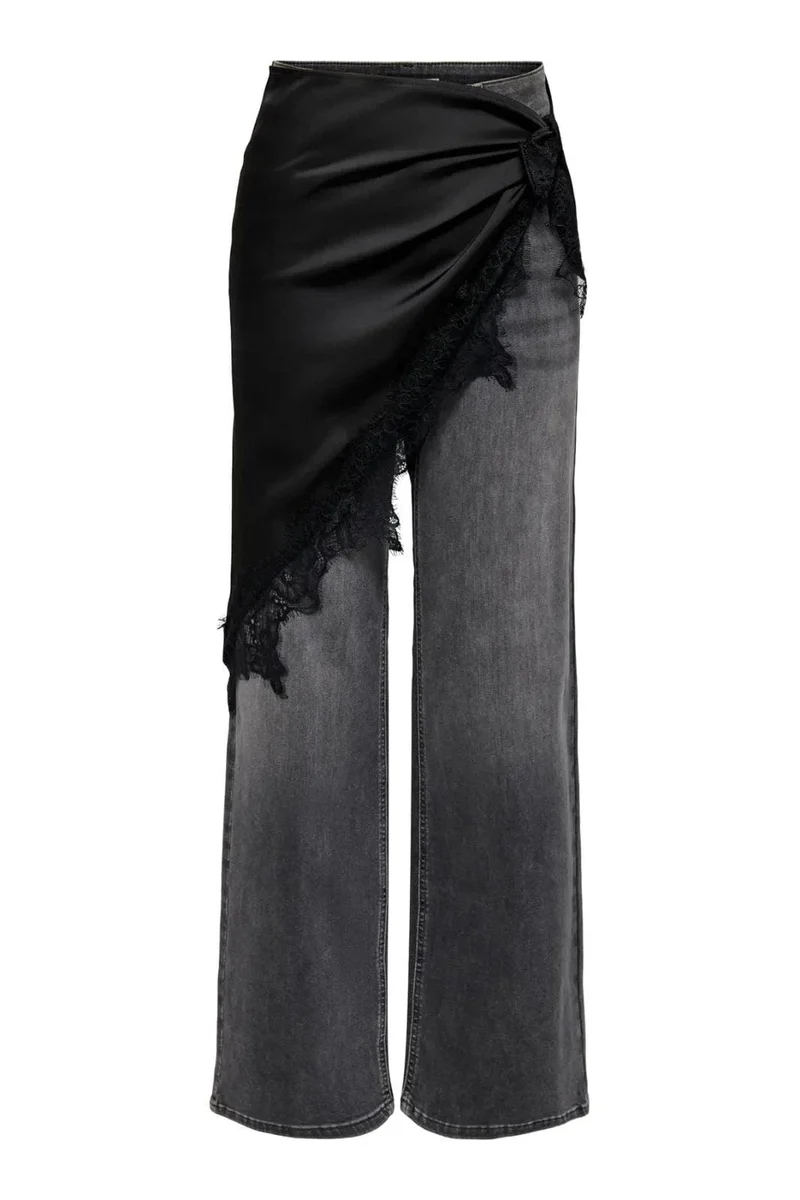 Only - Onlmenus Lace Scarf - 5125669 Black Black Lace