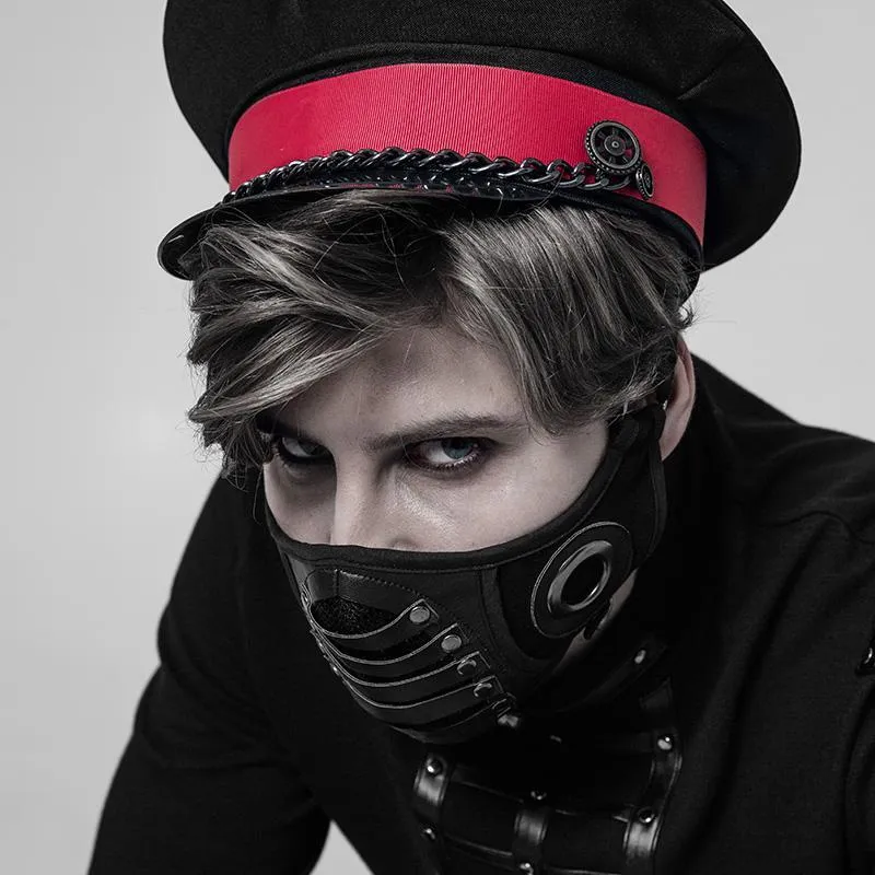 Punk ansiktsmask i konstläder för män