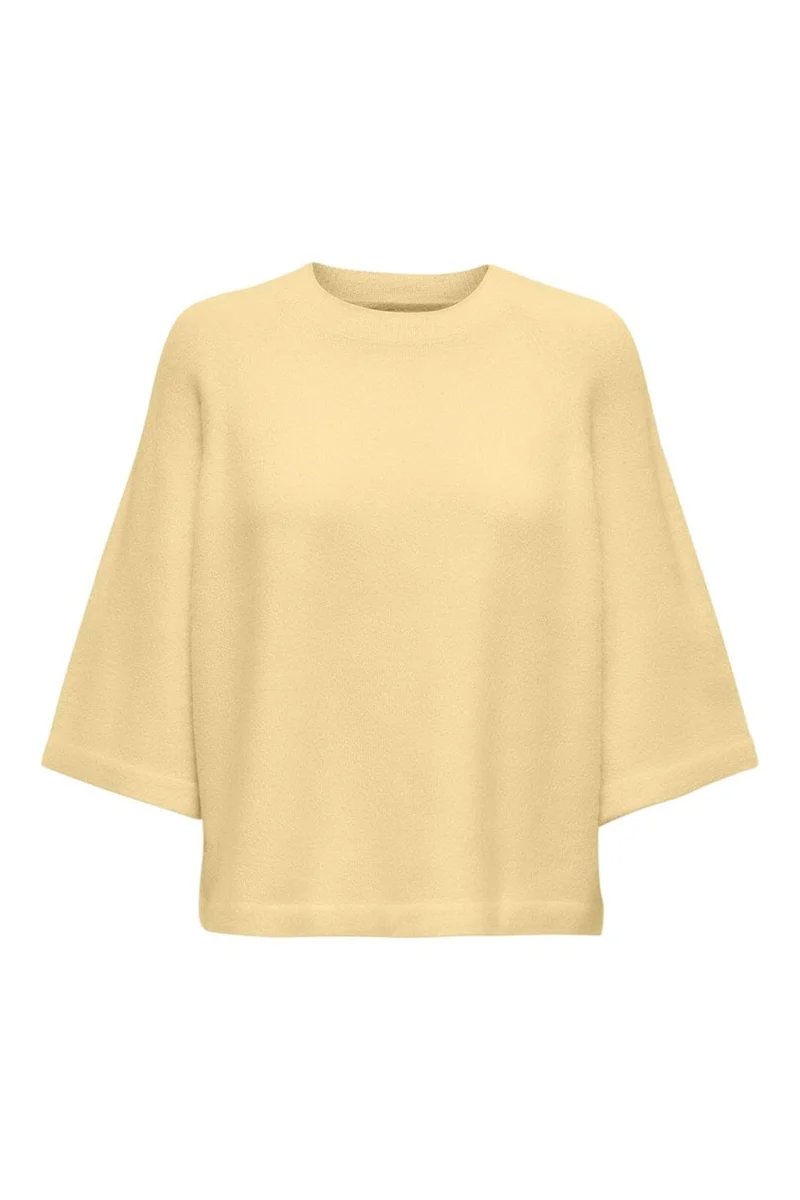 Only - Onlsimoni 3/4 Pullover Knt - 4988256 Mellow Yellow Melange
