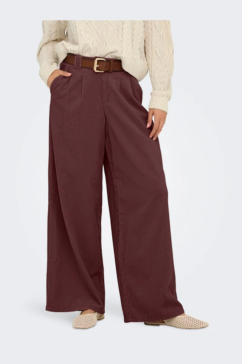 Only - Onlsvea-Nessa Cord Wide Pant Cc Tlr - 5120823 Decadent Chocolate
