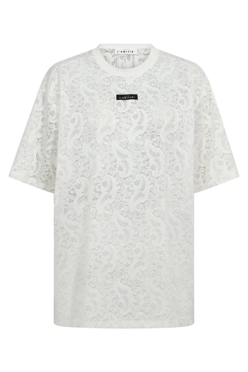 Haute L'Amitié - Summer Lace Loose Tee HL10725 - White