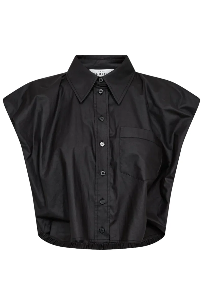 Haute L'Amitié - Dinnie Ns Coated Shirt HL10668 - Black