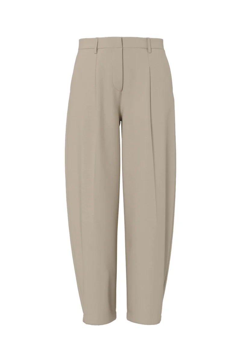 Pieces - Pcbosella Barrel Pants - 5094270 White Pepper
