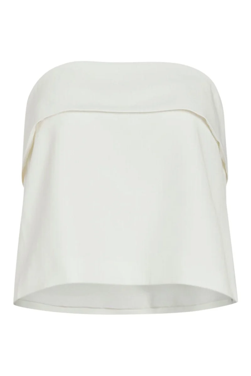 Vila - Vigery Bandeau Short Top/Dc - 4954378 Cloud Dancer