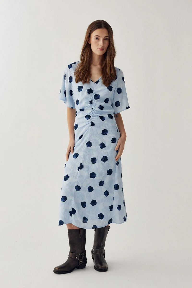 Noella - N-Lavina Dress 16500002 - 1510 - Delice Blue Print