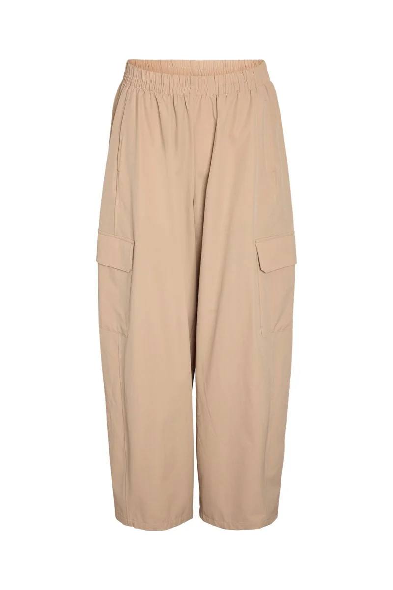 Noisy May - Nmkirby Barrel Pants - 5091335 White Pepper