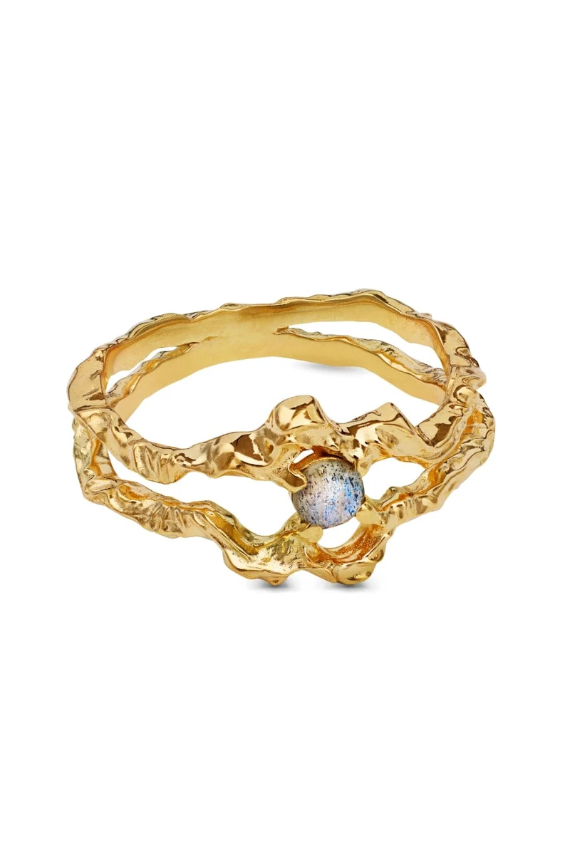 Maanesten - Shelly Ring 4738a - Coated With 18k Gold.