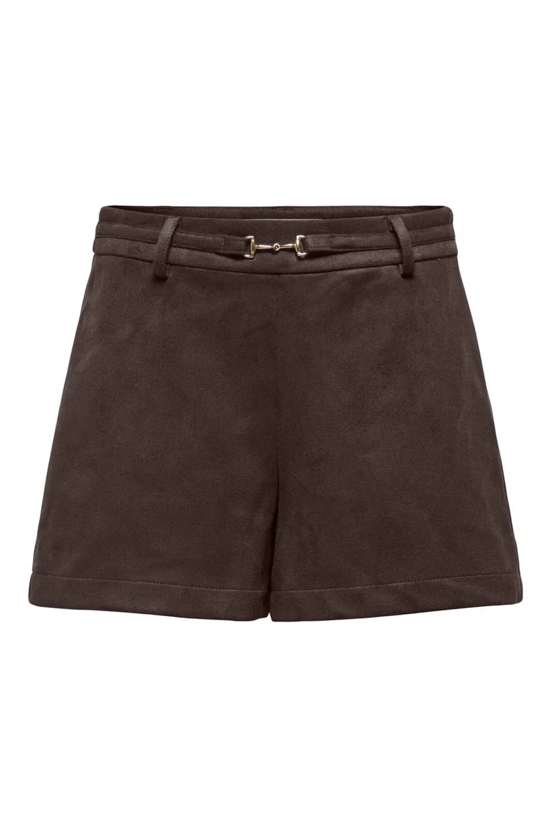 Only - Onlmira Faux Suede Shorts Cc - 5101038 Coffee Bean