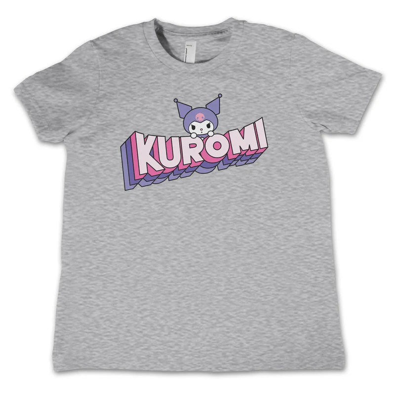 Kuromi Retro Pop Logo Kids Tee