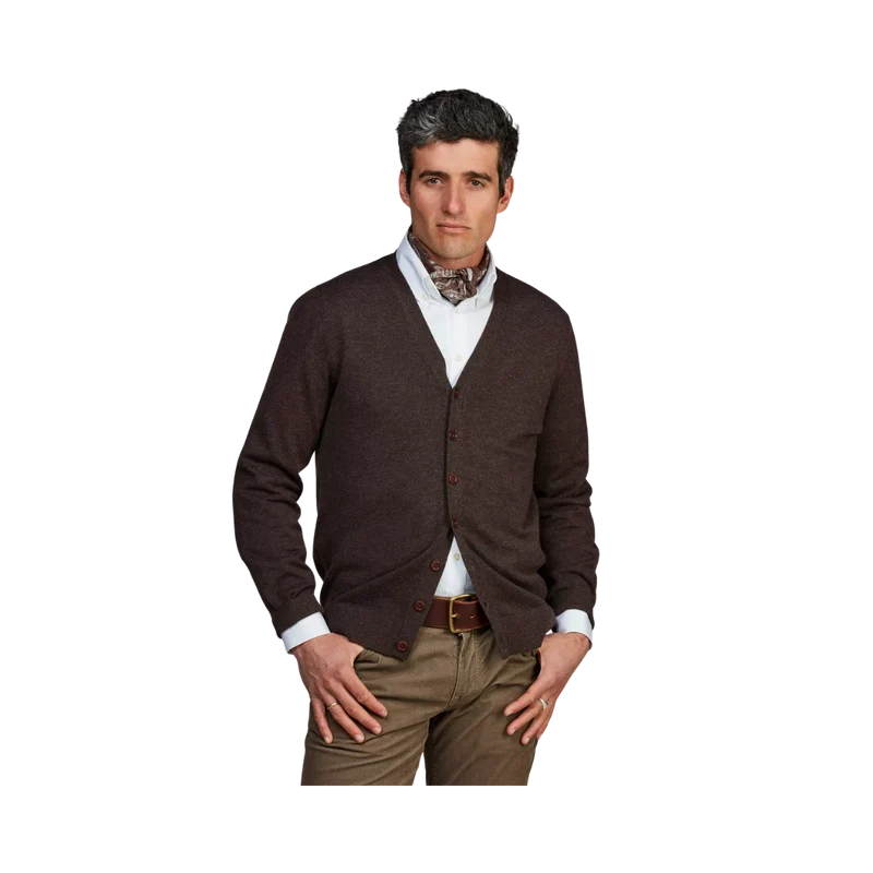 Classic Cardigan - Dark Brown
