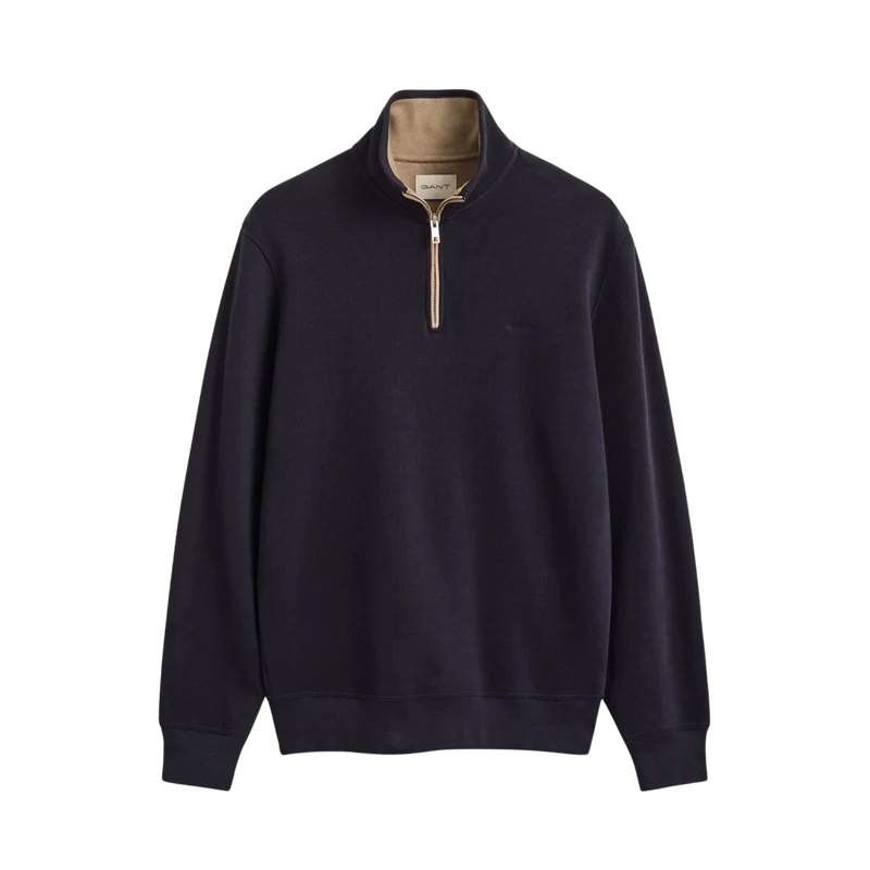 Sacker Rib Half Zip - Evening Blue