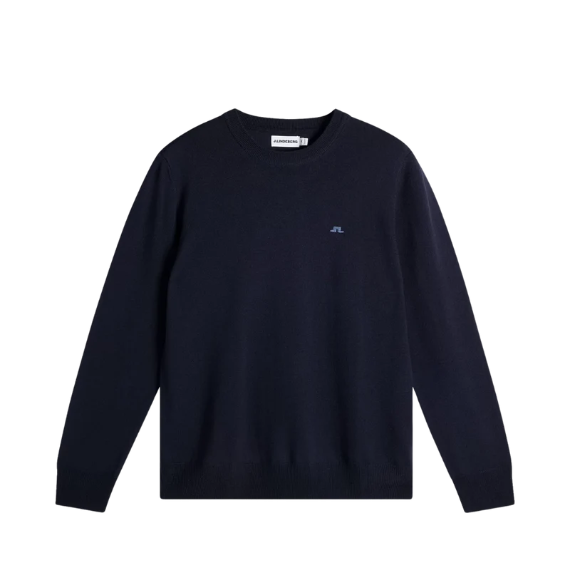 Keane Merino Crew Neck - JL Navy