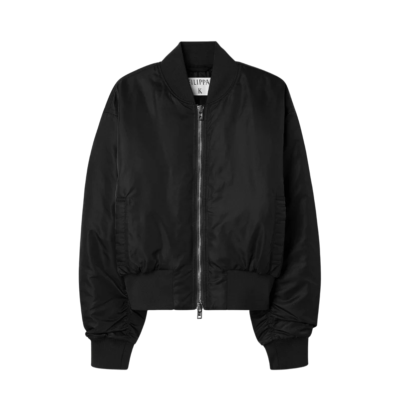 Nylon Zip Jacket - Black