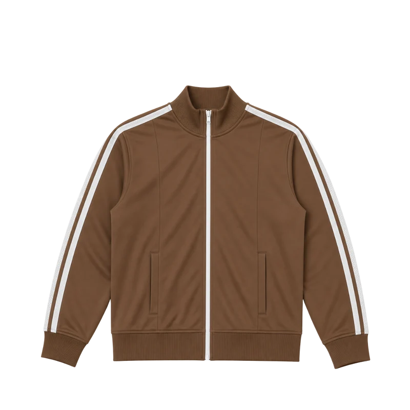 Edward Track Jacket - Light Brown