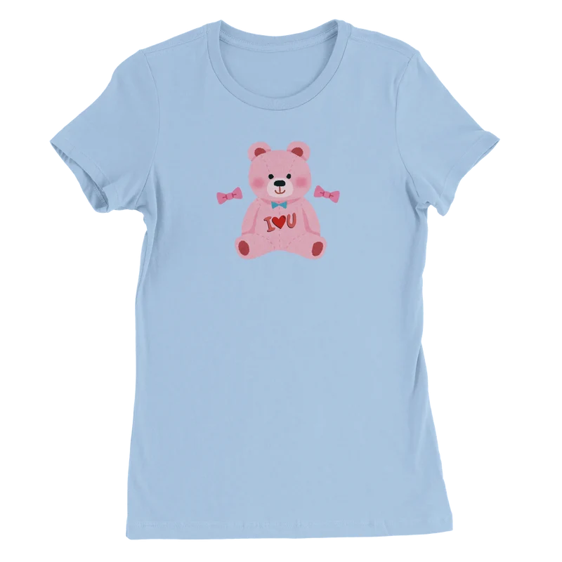 Premium T-shirt Dam - Love Teddy