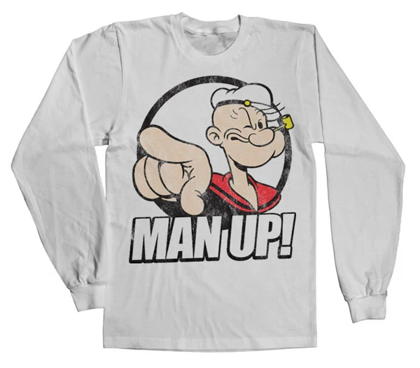Popeye - Man Up! Long Sleeve Tee