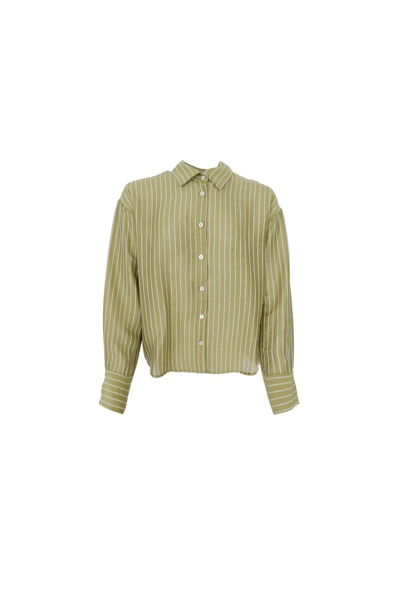 Black Colour - Bcmalone Shirt 41232 - Dk. Lime