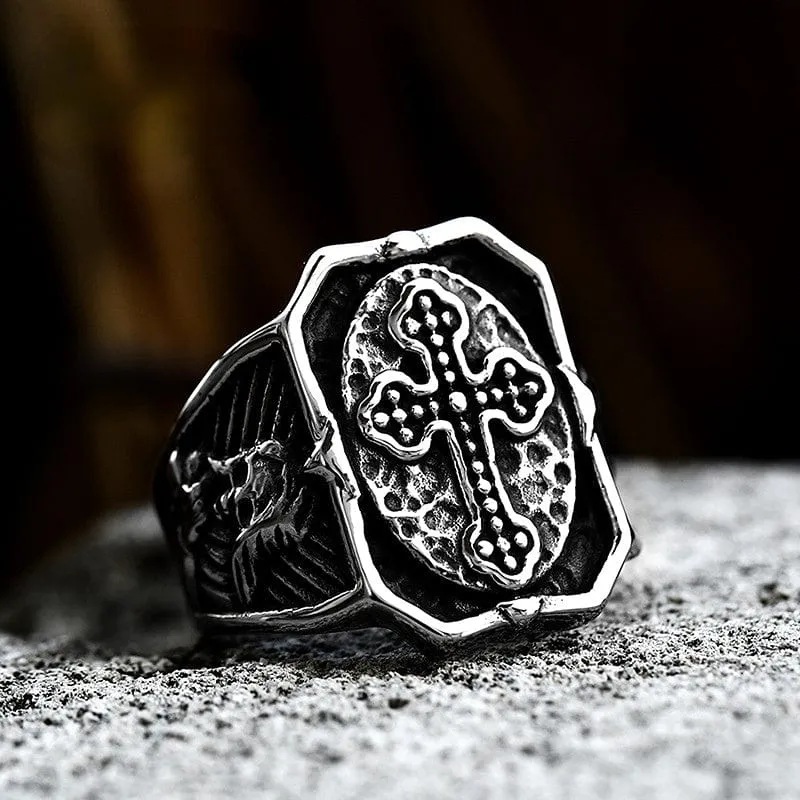 Punk Cross Ring för män