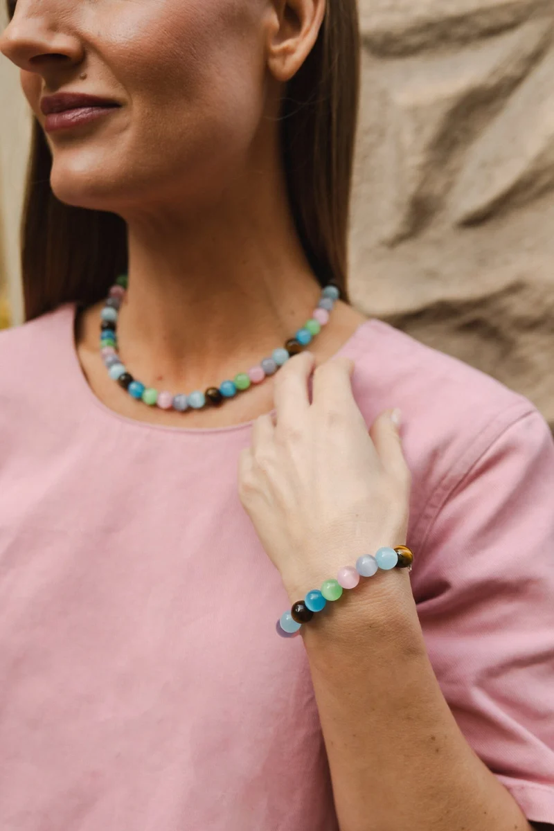 Molly&My Jewellery x Julie Elsebeth - Øjne I Nakken Armbånd - Forsølvet