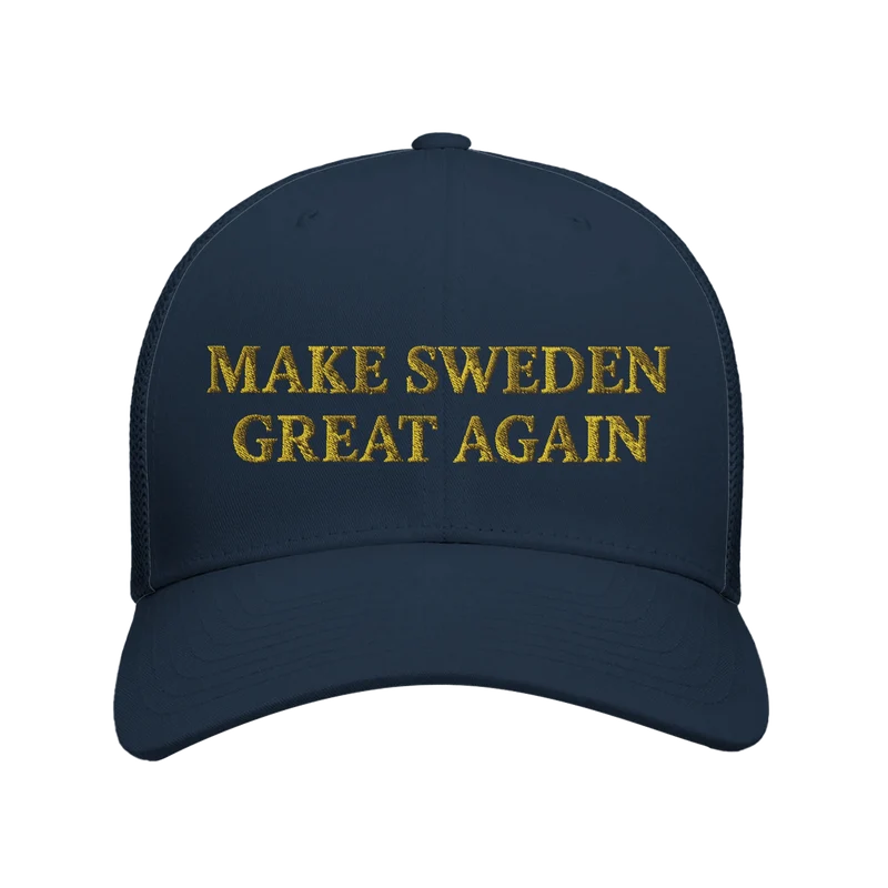 Retro Trucker Cap - Make Sweden Great Again