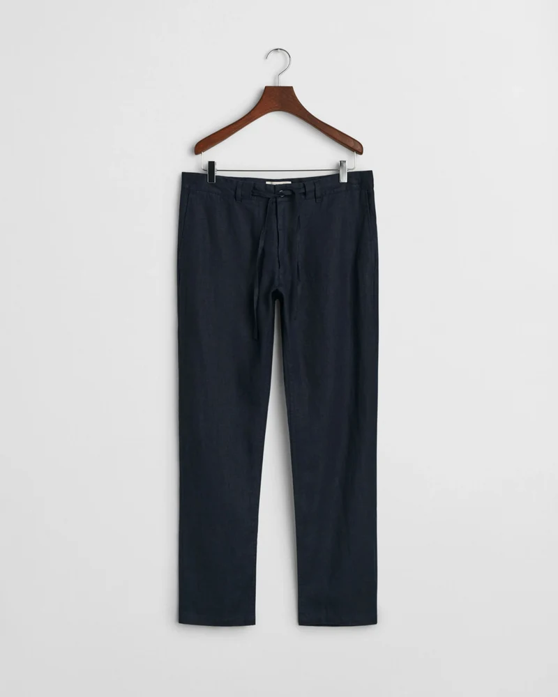 GANT Relaxed Linen Pant - Evening Blue