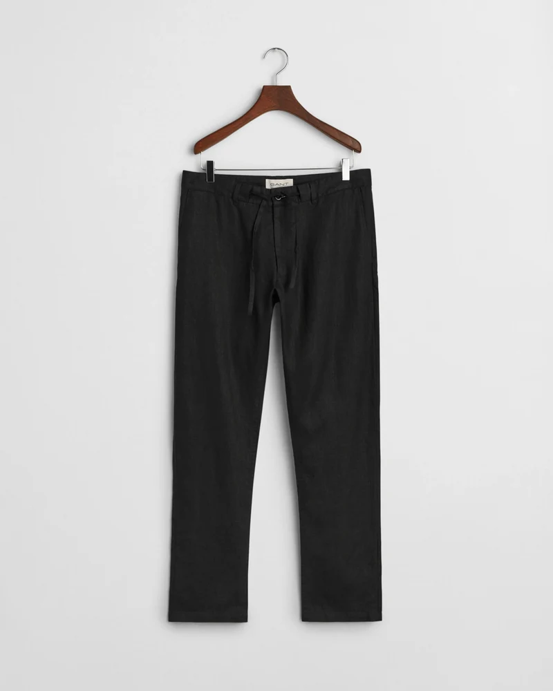 GANT Relaxed Linen Pant - Black