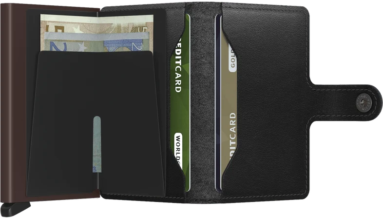 SECRID Miniwallet Original - Black-Brown
