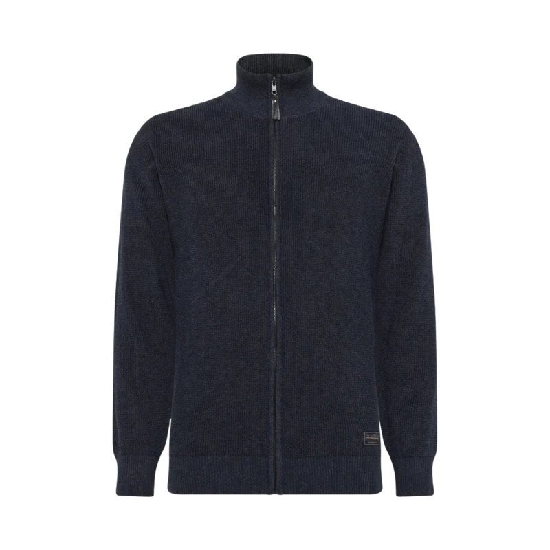 AndersSi Structure Cardigan - Deep Marine Melange
