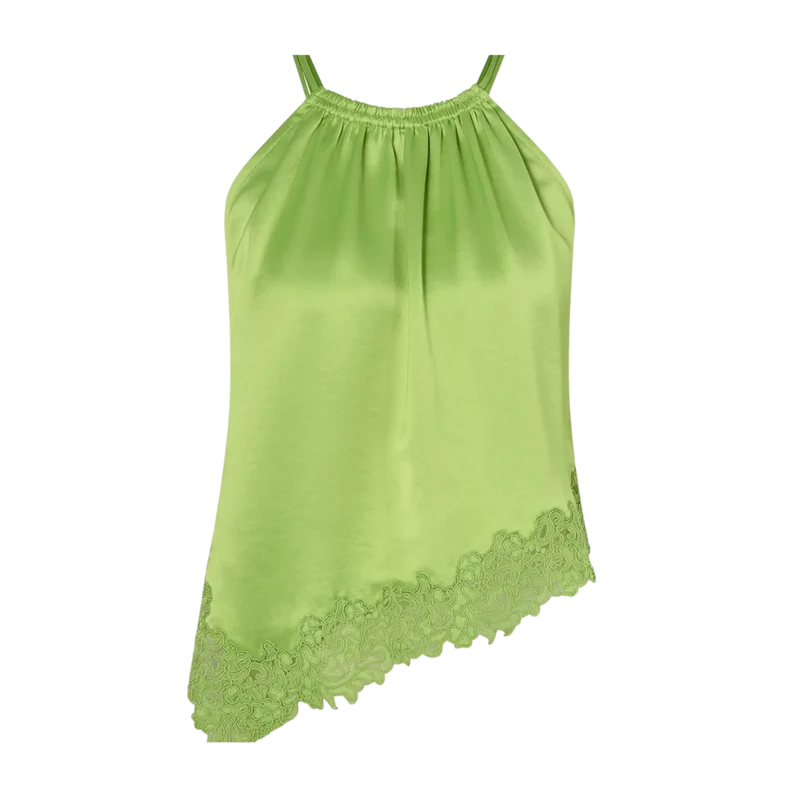 Madina Lace Top - Lime