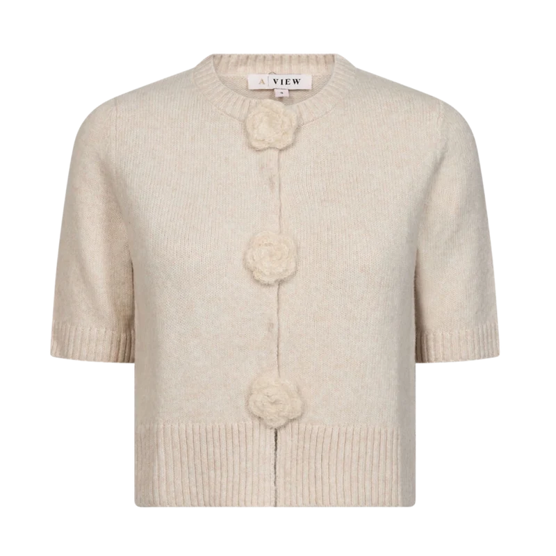 Agnes Knit Cardigan - Light sand