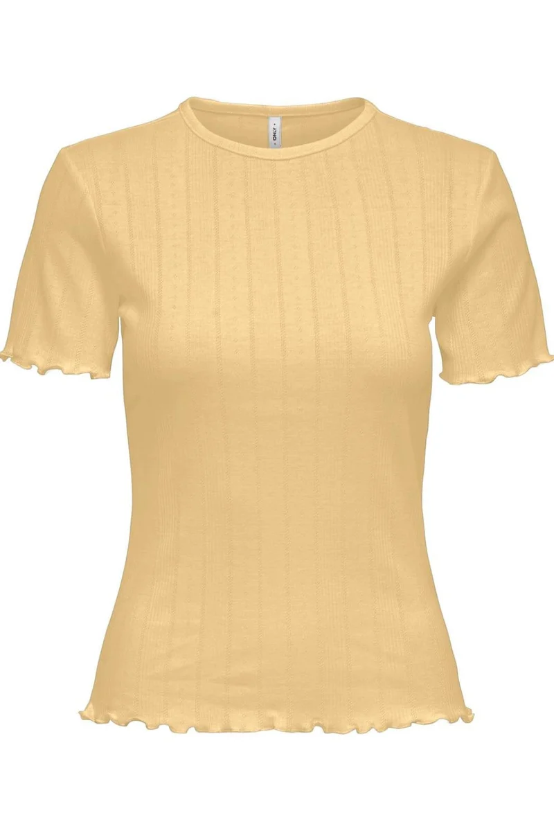 Only - Onltenna Life O-Neck S/S Top - 5021967 Sunlight