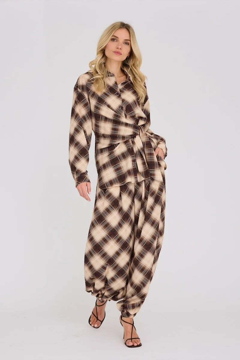 A-View - Elsi Shirt AV8266 - 156 - Brown/Sand