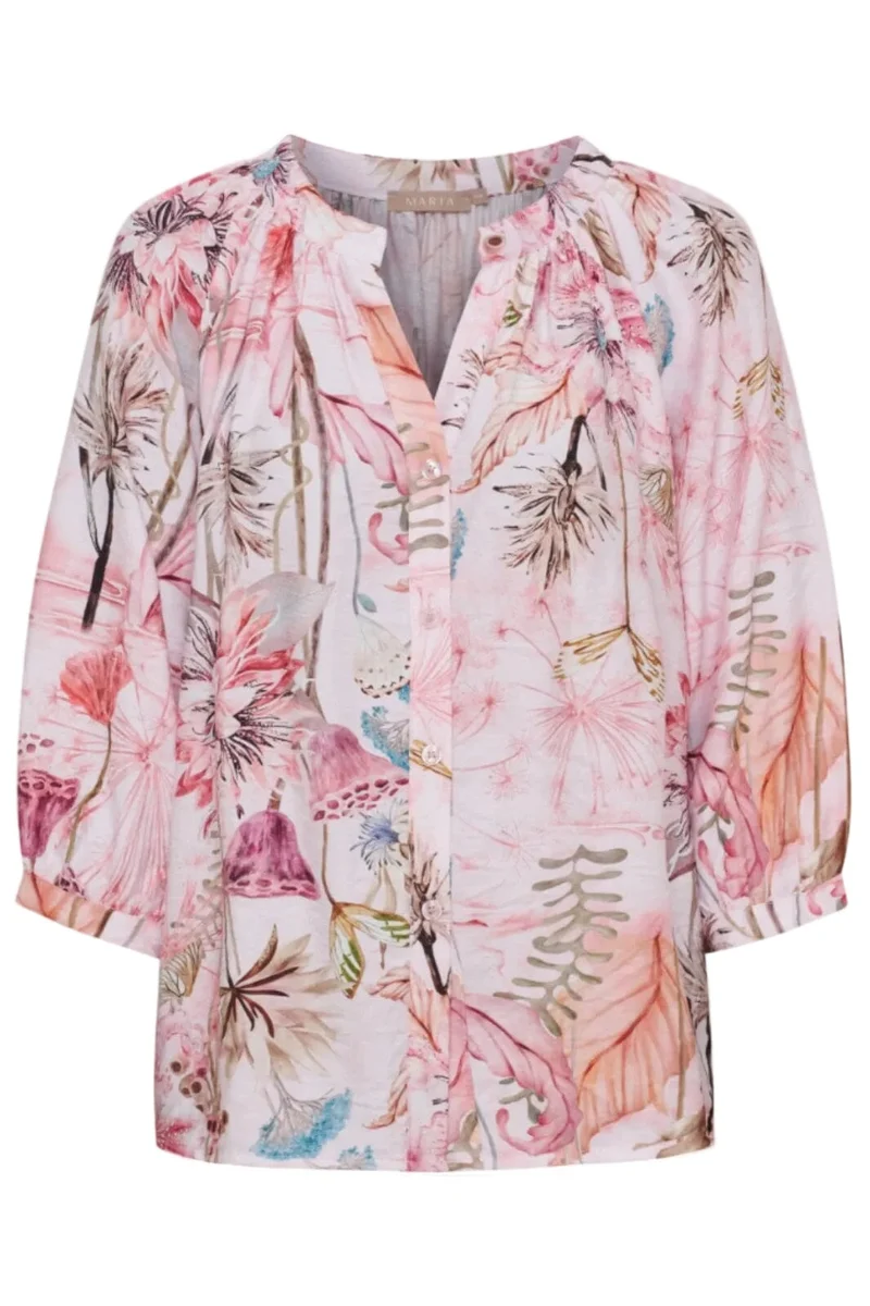 Marta Du Chateau - Mdcjordan Shirt 8116 - Rosaxpa5021