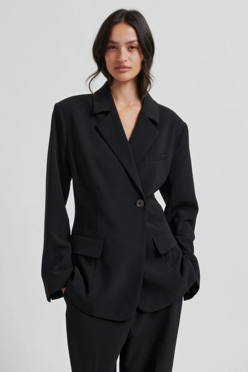 Second Female - Fique Fitted Blazer 60000 - 8001 Black