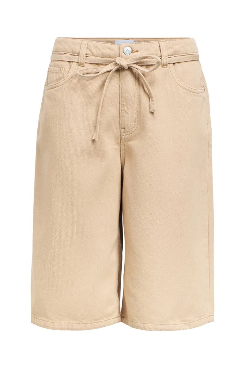 Object - Objrosie Lo Denim Long Shorts - 5043360 Humus
