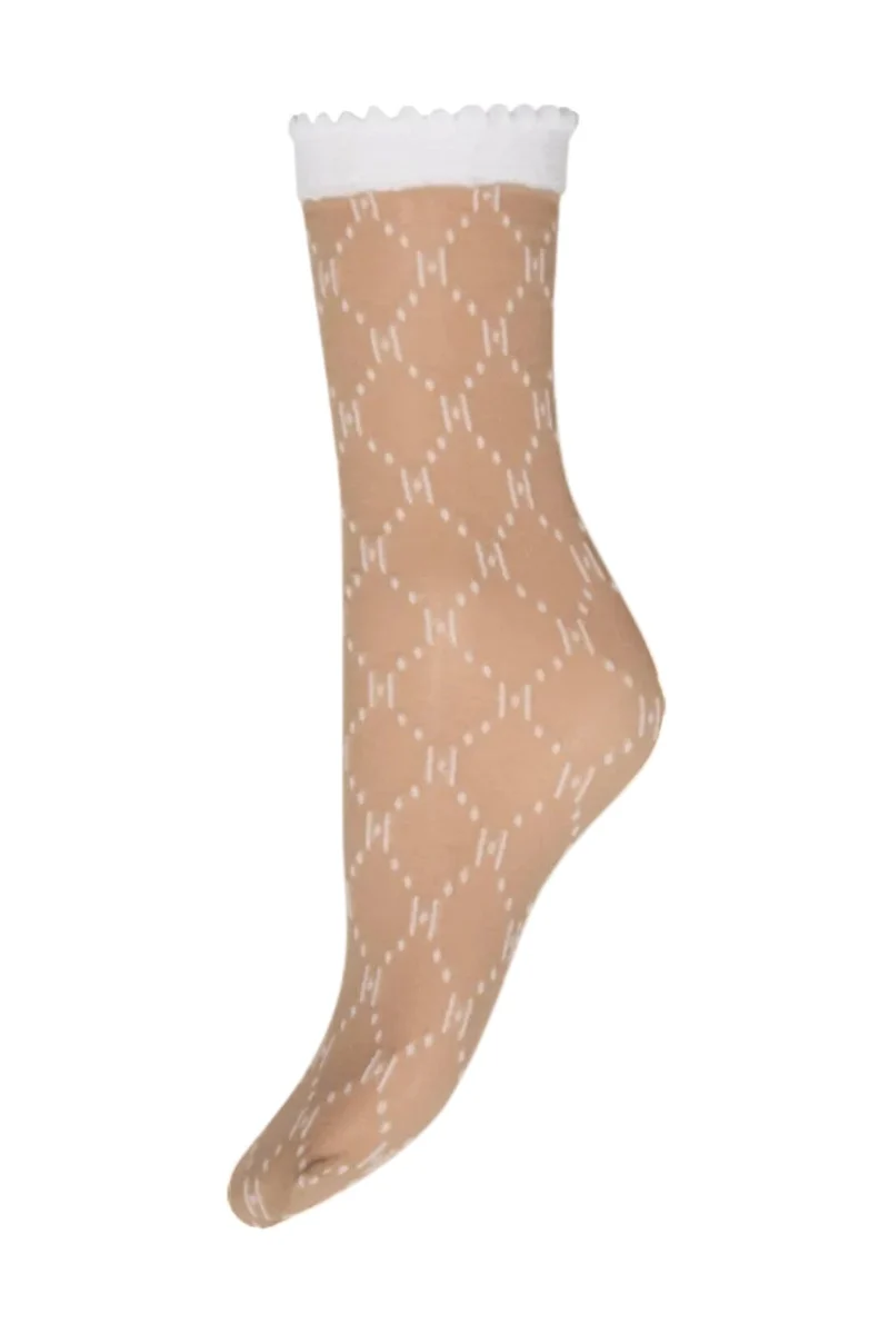 Hype The Detail - Socks Logo 25Den 21113-75 - 9003 - Hvid