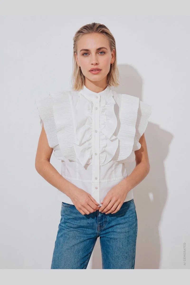 Gossia - Zelniego Blouse G3496 - Off-White
