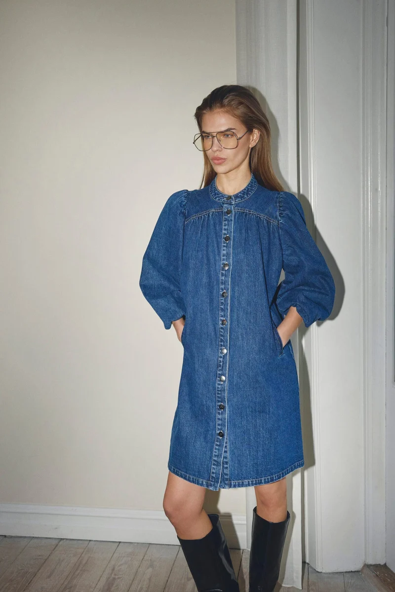 Co´Couture - Denicecc Ls Denim Dress 500276 - 45003 - Used Denim