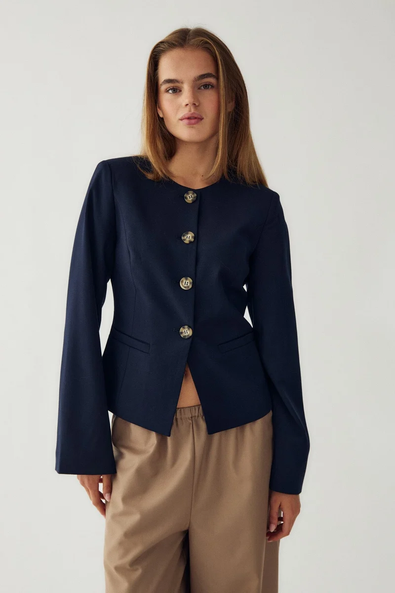 Noella - Kasaundra Blazer 12700029 - 007 - Navy
