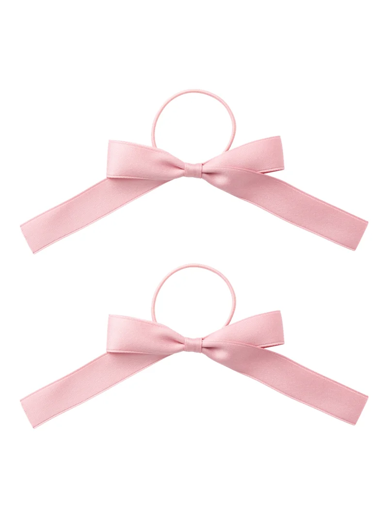 2-pack Hårsnoddar med rosett