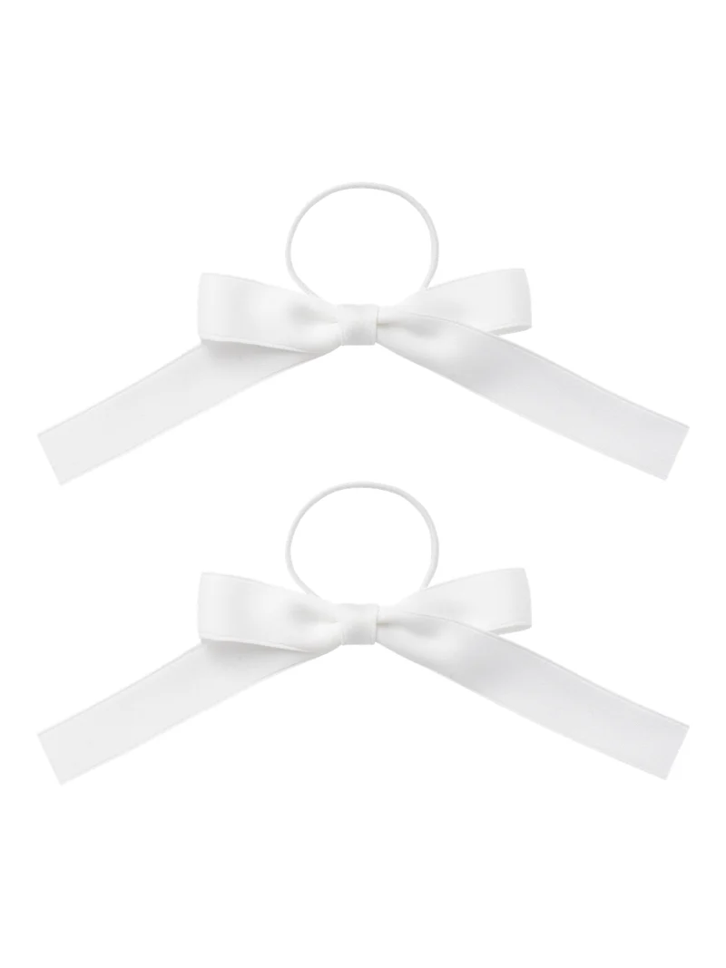 2-pack Hårsnoddar med rosett