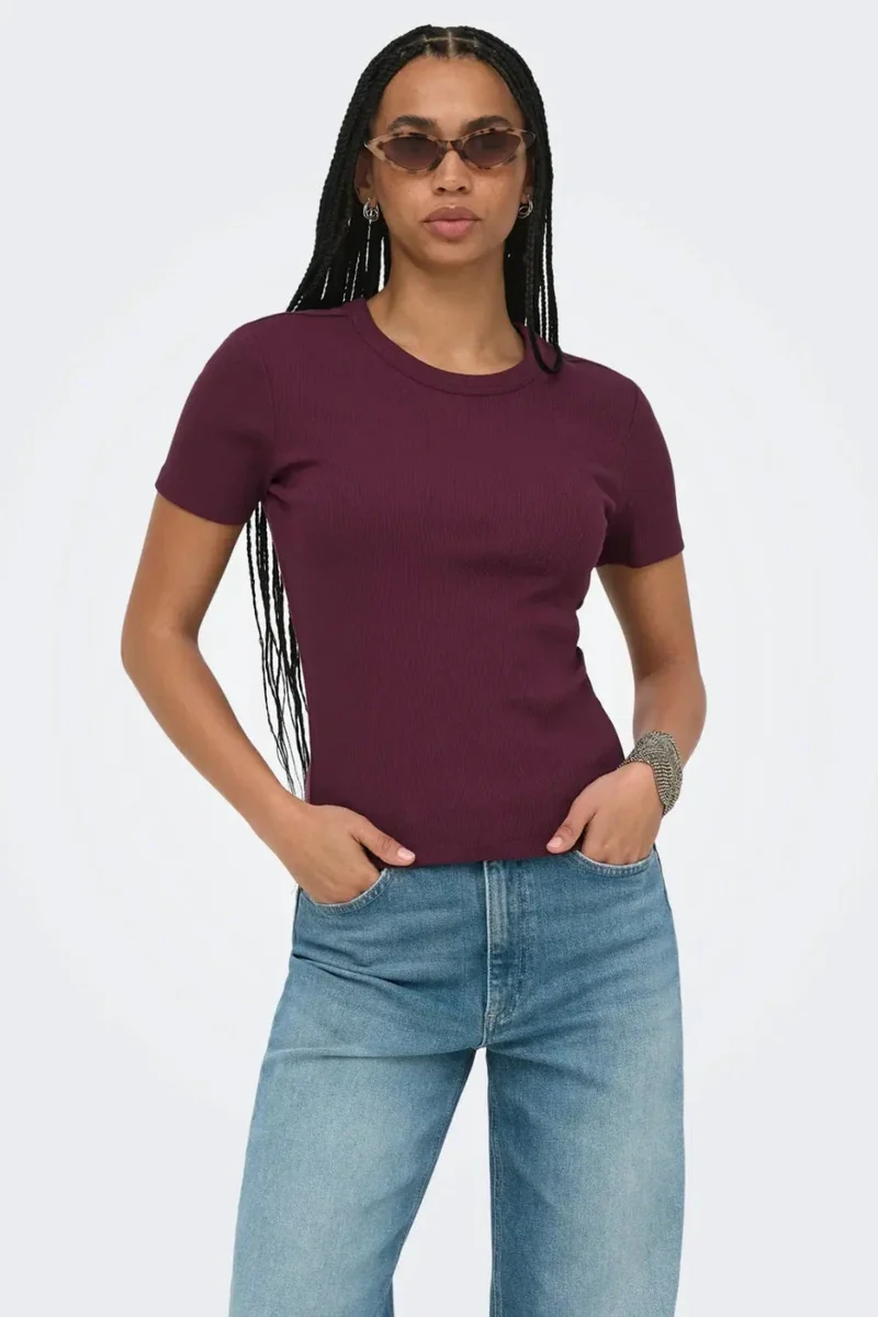 Only - Onlval S/S O-Neck Top - 5051287 Fig