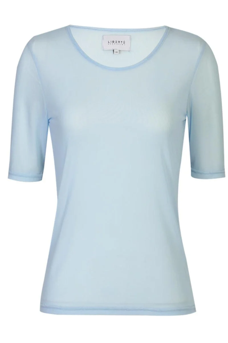 Liberte - Mesh Ss Tshirt 22064 - Light Blue