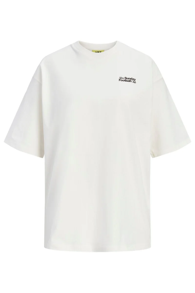 Jjxx - Jxmillow Loose Ss Tee Stydss26 - 5163387 Cloud Dancer Sunday Football